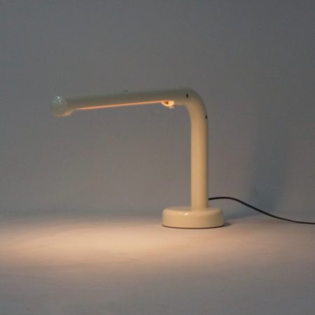 Witte Tube Bureaulamp van Anders Pehrson voor Atelje Lyktan, 1970s