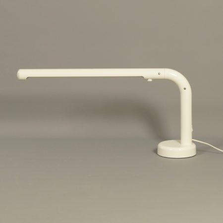 Witte Tube Bureaulamp van Anders Pehrson voor Atelje Lyktan, 1970s