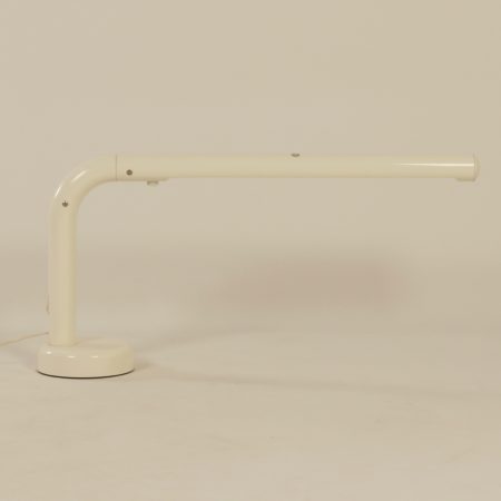 Witte Tube Bureaulamp van Anders Pehrson voor Atelje Lyktan, 1970s