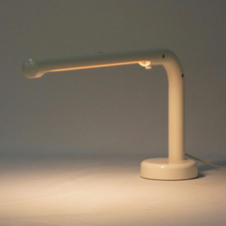 Witte Tube Bureaulamp van Anders Pehrson voor Atelje Lyktan, 1970s