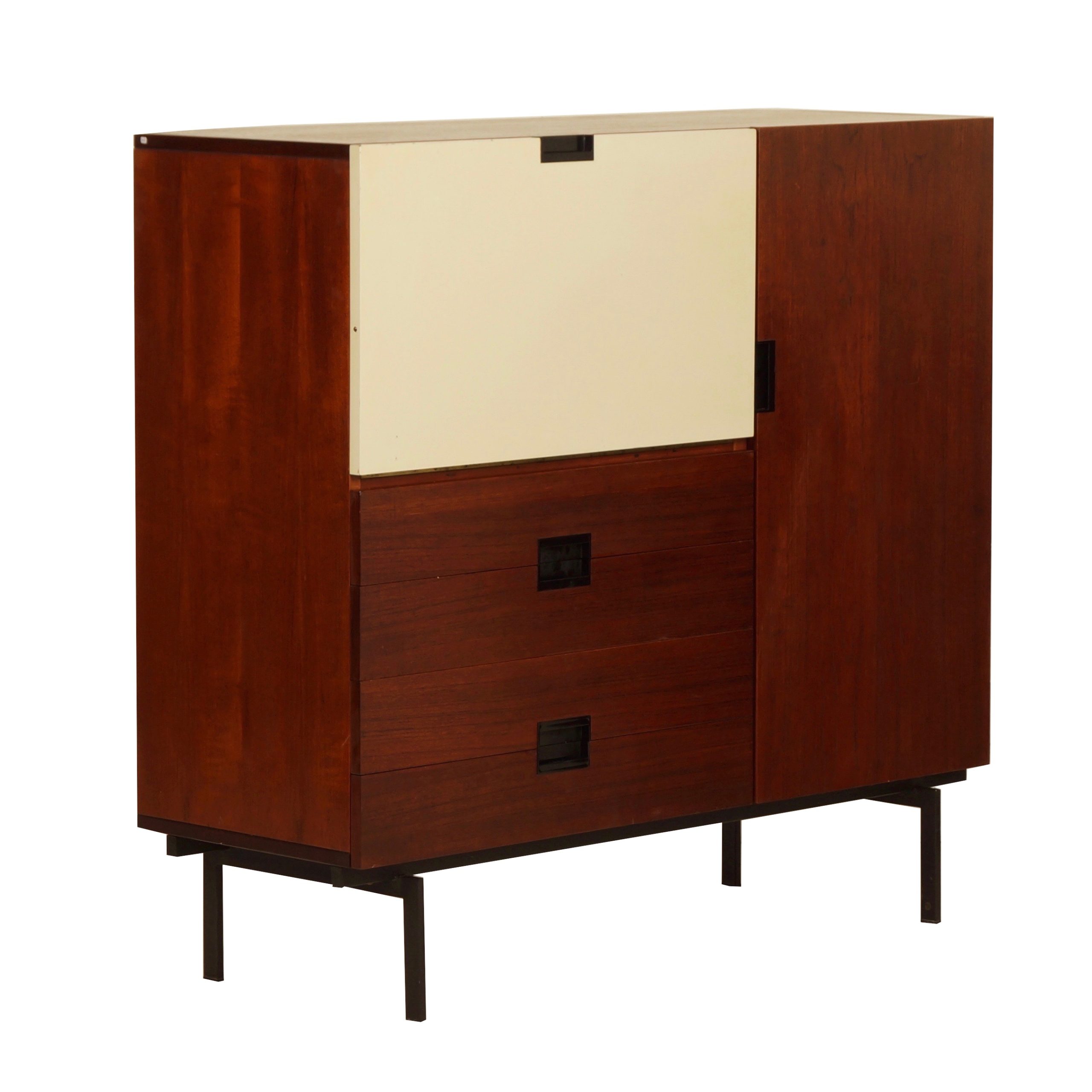 Dwang last evenaar Vintage Pastoe kast CU06 van door Cees Braakman, 1958 | Ztijl Design