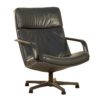 F154 Fauteuil van Geoffrey Harcourt voor Artifort, 1980s – Zwart Leder