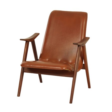 Teakhouten Fauteuil van Louis van Teeffelen voor Wébé, ca. 1960