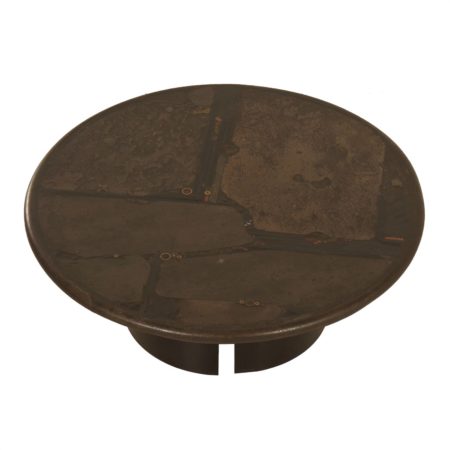 Natuurstenen Salontafel van Paul Kingma, 1988 - Bruin, Rond, 100 cm