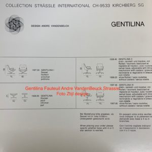 Gentilina Fauteuil van André Vandenbeuck voor Strässle, 1960s