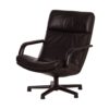 F154 Fauteuil van Geoffrey Harcourt voor Artifort, 1980s – Zwart Leer