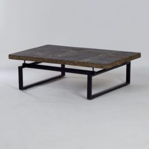 Brutalist Salontafel met Mozaïek van Paul Kingma, 1970s