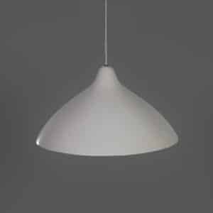Witte Hanglamp van Lisa Johansson – Pape voor Orno | Finland, 1950s