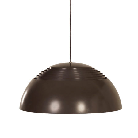 Bruine AJ Hanglamp van Arne Jacobsen voor Louis Poulsen, 1970s