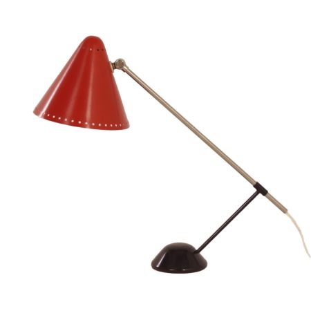 Rode Tafellamp Model "M1" van Floris Fiedeldij voor Artimeta, 1950s