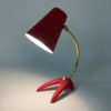Rode Bambi Tafellamp van Floris Fiedeldij voor Artimeta in ca. 1956