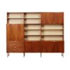 Palissander Wandsysteem van Tetex, Nederland, 1960s – Modulair Wandmeubel met Bureau en 14 Planken
