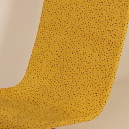 Gele 123 Fauteuil van Verner Panton voor Fritz Hansen, 1970s