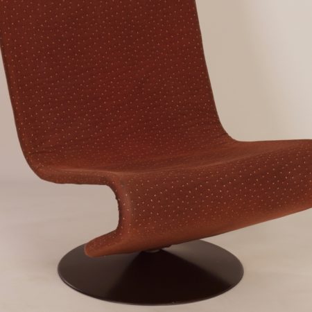 Gele 123 Fauteuil van Verner Panton voor Fritz Hansen, 1970s