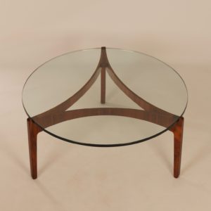 Palissander Salontafel van Sven Ellekaer voor Christian Linneberg, Denemarken, 1960s