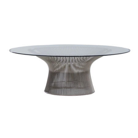 Glazen Salontafel van Warren Platner voor Knoll, 2000s