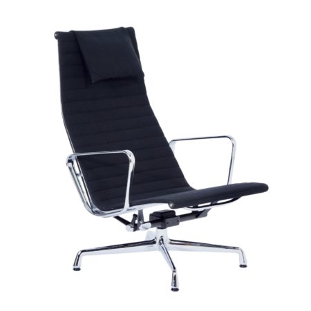 EA 124 Fauteuil van Charles & Ray Eames voor Vitra, 2000s – Zwarte Hopsak