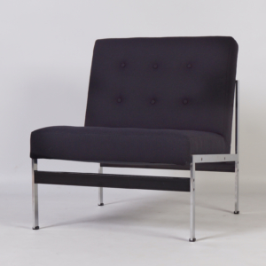 Kho Liang Ie Fauteuils van Artifort, 1958 | Set van Twee Zwarte 020 Stoelen