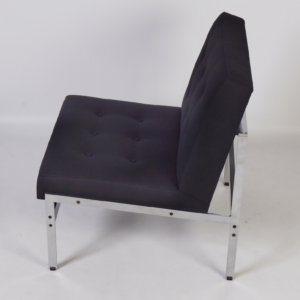 Kho Liang Ie Fauteuils van Artifort, 1958 | Set van Twee Zwarte 020 Stoelen