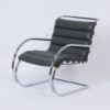 MR Lounge Stoel met Hocker van Mies van der Rohe voor Knoll, 2000s