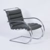 MR Lounge Stoel met Hocker van Mies van der Rohe voor Knoll, 2000s