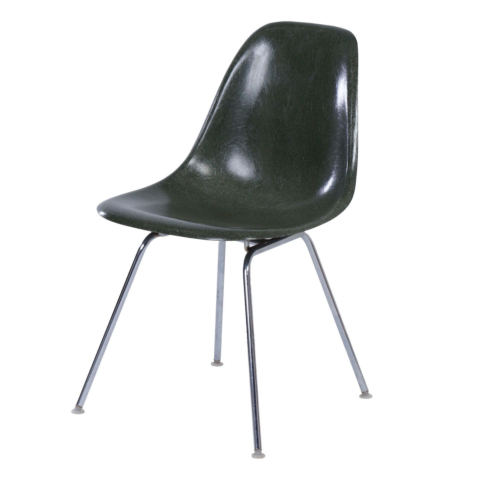 Stoel van Eames Herman Miller, 1970s - Groene Glasvezel