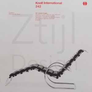 Chaise Longue 242 van Mies van der Rohe voor Knoll, 2000s &#8211; Groen Leer, Verstelbaar