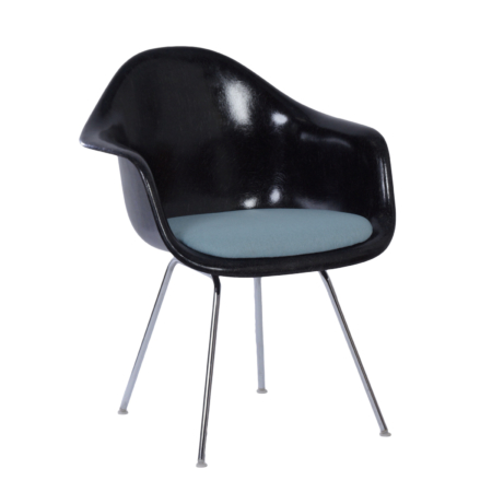 Zwarte DAX Kuipstoel van Charles & Ray Eames voor Herman Miller, Fehlbaum, 1970s