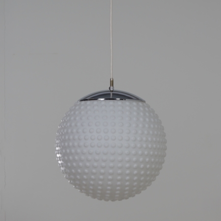 Opalineglazen Hanglamp van van Rolf Krüger voor Staff, 1960s