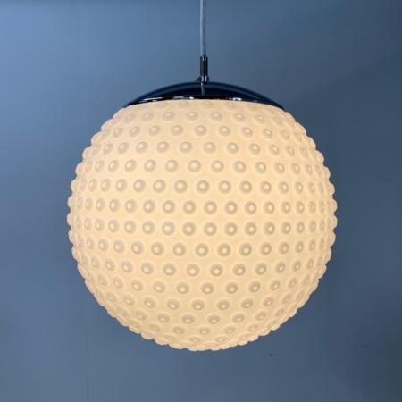 Opalineglazen Hanglamp van van Rolf Krüger voor Staff, 1960s