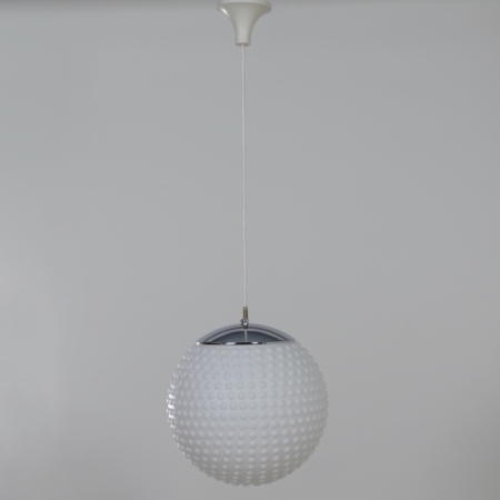 Opalineglazen Hanglamp van van Rolf Krüger voor Staff, 1960s