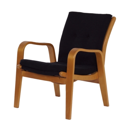 Zwarte FB06 Fauteuil van Cees Braakman voor Pastoe, 1950s