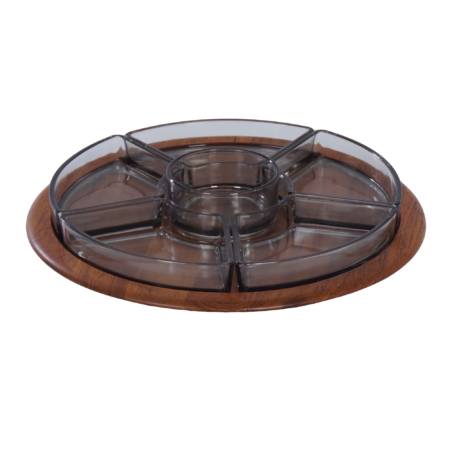 Lazy Susan Snack Dienblad van Digsmed, Denemarken 1960s