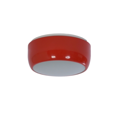 Oranje Plafondlamp van Napako, 1950s - Metaal en Glas