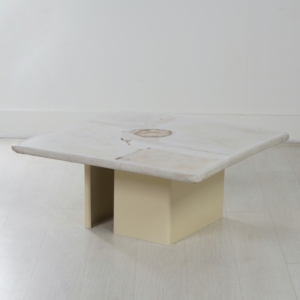 Natuurstenen Kingma Salontafel van Paul Kingma, 2001 &#8211; Vierkant 90 cm
