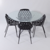 Ronde Bauhaus Eettafel van Takehiko Mizutani, 1990s