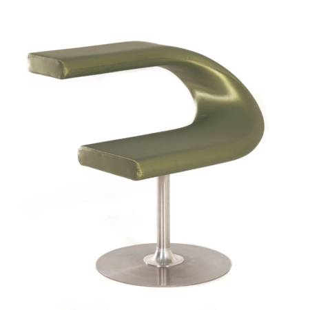 Innovation C Stoel van Fredrik Mattson voor Blå Station, 2000s &#8211; Groene Satijn Stof