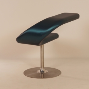 Innovation C Stoel van Fredrik Mattson voor Blå Station, 2000s &#8211; Blauwe Satijn Stof