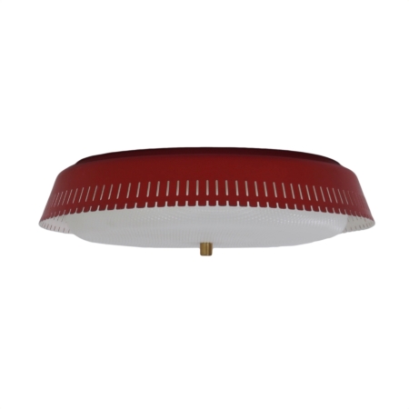 Rode Plafondlamp van Bent Karlby voor Indoor Lampen, 1960s