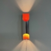 Wandlamp Mushroom in Teakhout en Wit Glas van Artimeta, 1960s