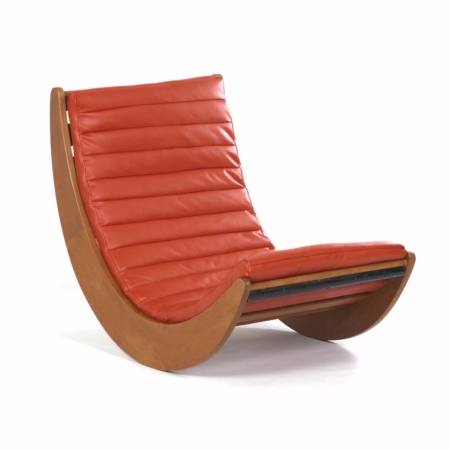 Relaxer 2 Schommelstoel van Verner Panton voor Rosenthal, 1970s – Opnieuw Bekleed