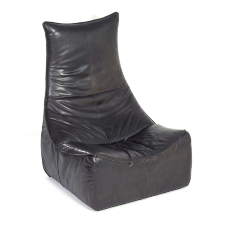 The Rock Fauteuil van Gerard van Den Berg voor Montis, 1970s – Bruin Leder