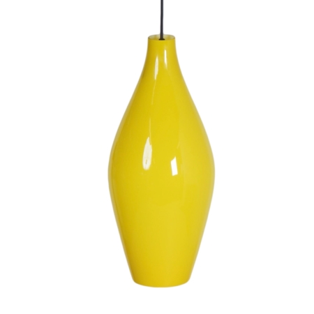 Gele Granada Hanglamp van Aloys Gangkofner voor Peill & Putzler, 1950s