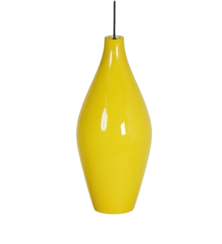 Gele Granada Hanglamp van Aloys Gangkofner voor Peill &#038; Putzler, 1950s