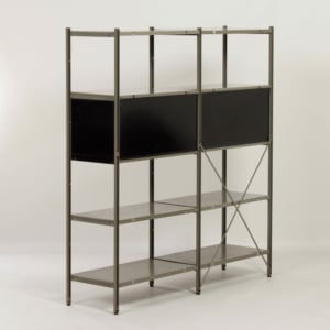 Model 663 Kast van Wim Rietveld voor Gispen, 1950s (4) &#8211; Zwart en Blauw