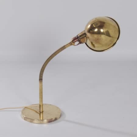 Gebronsd koperen Bureaulamp Model nr. 15 van H. Busquet voor Hala, 1930s