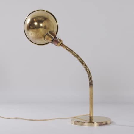 Gebronsd koperen Bureaulamp Model nr. 15 van H. Busquet voor Hala, 1930s