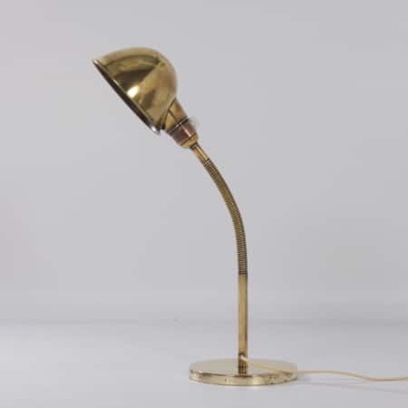 Gebronsd koperen Bureaulamp Model nr. 15 van H. Busquet voor Hala, 1930s