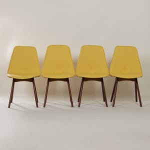 Teakhouten Eetkamerstoelen van Van Os, 1950s &#8211; Set van 4