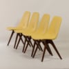 Teakhouten Eetkamerstoelen van Van Os, 1950s &#8211; Set van 4